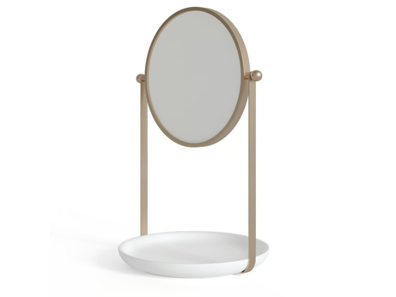 DAHLIA - Table-top round mirror by Devon&Devon