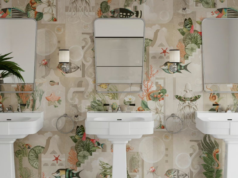 GARDEN OF DREAMS - Indoor porcelain stoneware wall tiles by Devon&Devon