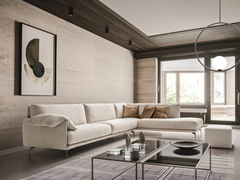 KRISBY - Corner sectional fabric sofa by Ditre Italia