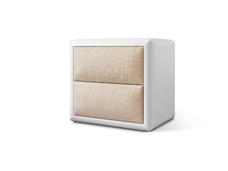COLORADO - Rectangular bedside table with drawers by DOM Edizioni