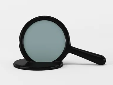 LOVE ME - Table-top round ceramic mirror by Driade