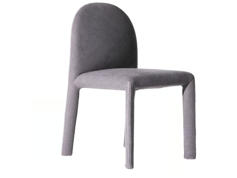 SOIRÉE - Upholstered chair in leather or removable fabric by Driade