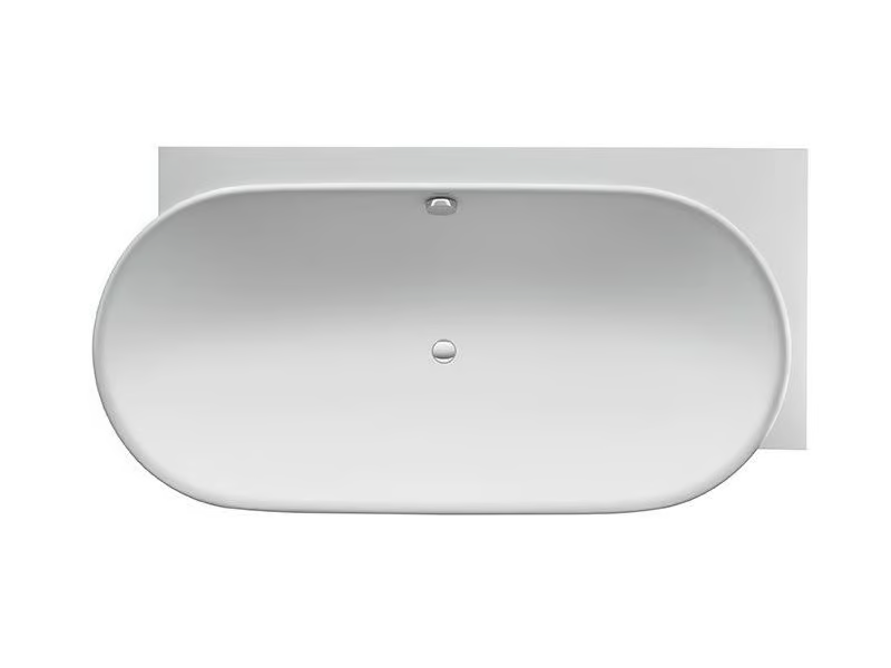 LUV - Corner oval bathtub by Duravit