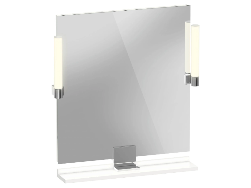 SIVIDA - Wall-mounted mirror with integrated lighting by Duravit