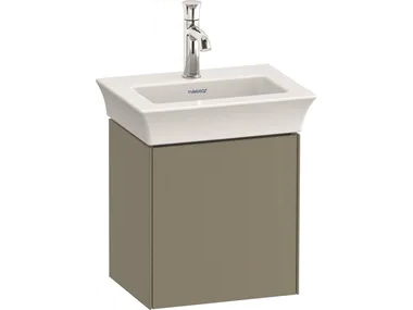 WHITE TULIP WT4240 - Single wall-mounted wooden vanity unit with doors by Duravit