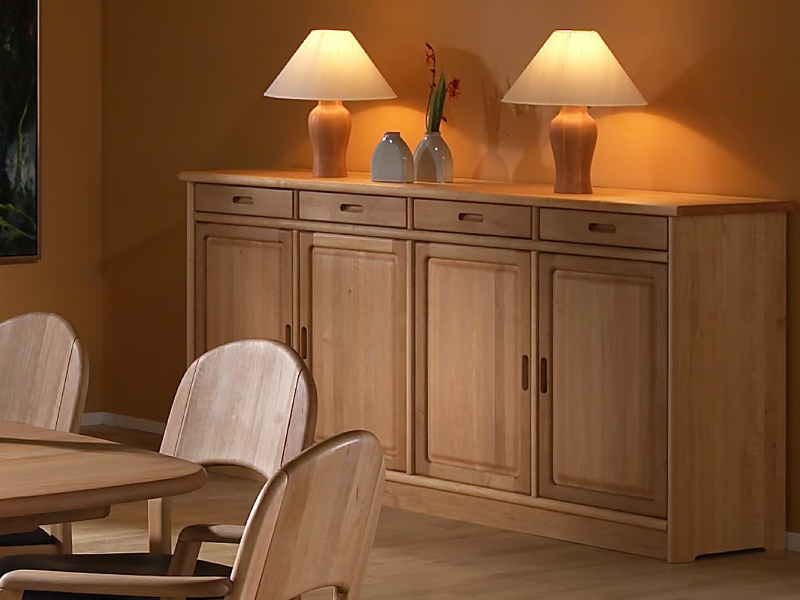 1154M - Wooden sideboard with doors by Dyrlund
