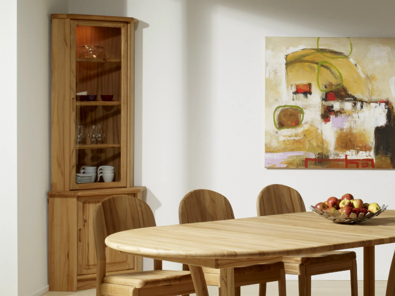 1193M - Wooden highboard with doors by Dyrlund