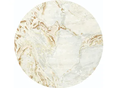 BORY DUSK - Round wool and silk rug by Edition Bougainville