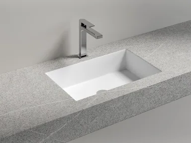 MATCH CONSOLLE - Rectangular Ocritech washbasin by Edoné by Agorà