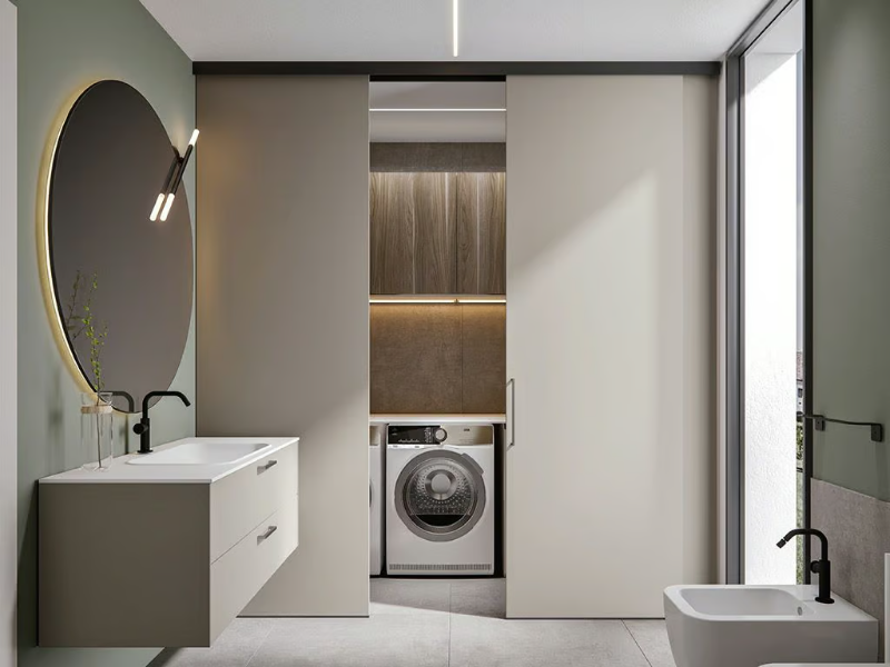 MINERVA 13 - Sectional laundry room cabinet by Edoné by Agorà