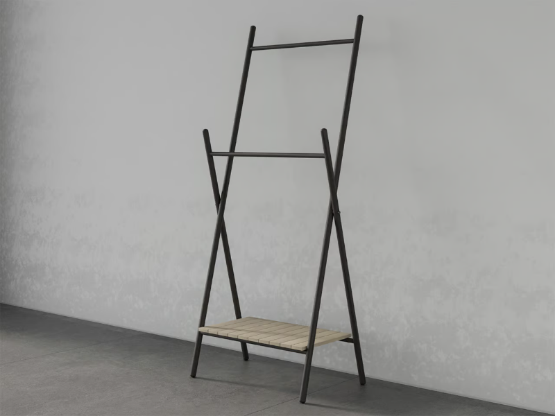 NATURE - Standing wooden towel rack by Edoné by Agorà