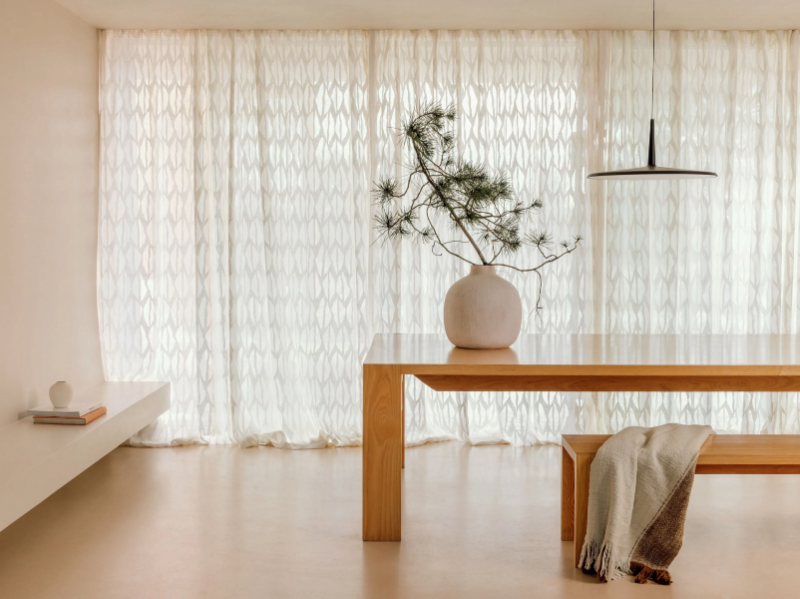 COPENHAGUE - PERNILLE - Embroidered fabric for curtains by Élitis