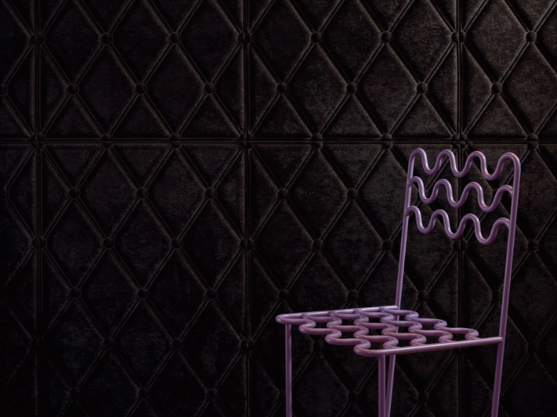 FORMS - MADONE CHENILLE - Washable polyester wall fabric by Élitis