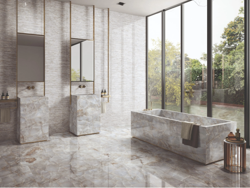 TELE DI MARMO RELOADED ONICE - Porcelain stoneware wall/floor tiles by Emilgroup