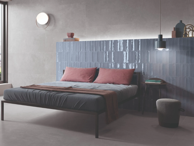TOTALOOK BLU AVIO - Porcelain stoneware wall/floor tiles with resin effect by Emilgroup