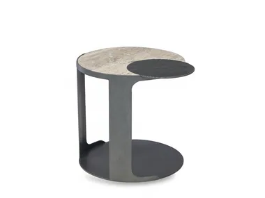OCEAN - Round side table with storage space by ENNE