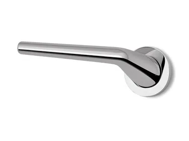 LIFT R6 - Brass door handle on rose by Ento
