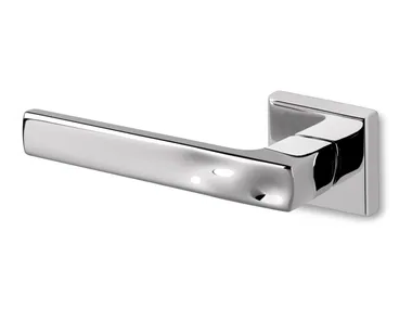 SAND SQ - Brass door handle by Ento