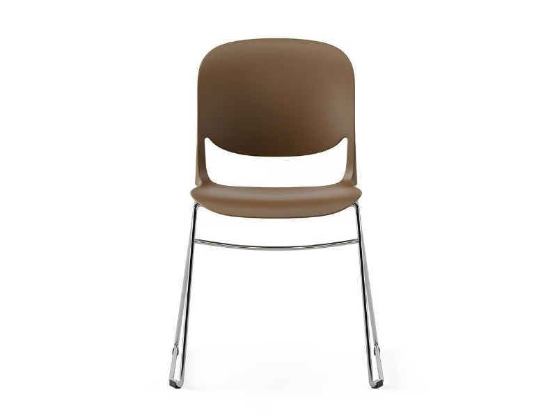 FORESTA - Sled base polypropylene and fabric chair with armrests by Ersa