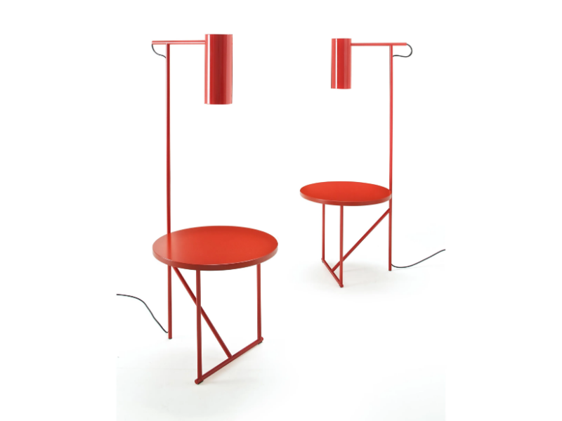 LUCIGNOLO - Painted metal floor lamp / coffee table by ESTEL GROUP