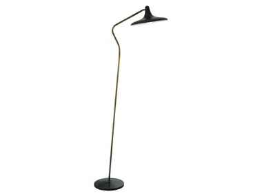 LIBERTY - Adjustable LED painted metal and brass floor lamp by Estro