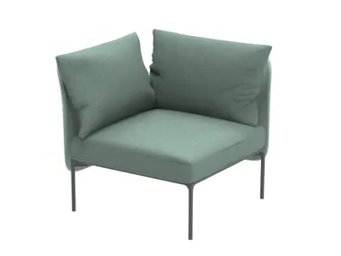 BLOOM 1203 - Corner fabric armchair by Et al.