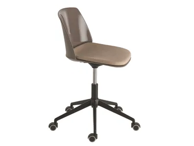 CLASSY 1088N - Swivel polypropylene office chair with castors with 5-Spoke base by Et al.