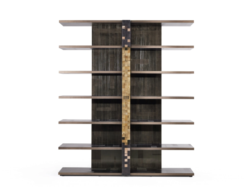 ALEPPO - Open freestanding wooden bookcase by ETRO Home Interiors