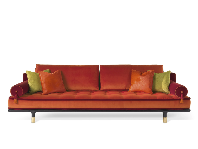 WOODSTOCK - 4 seater tufted velvet sofa by ETRO Home Interiors
