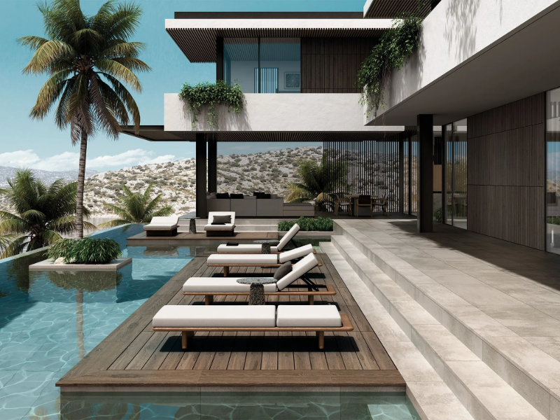 EXADECK TECA - Porcelain stoneware decking by Exagres