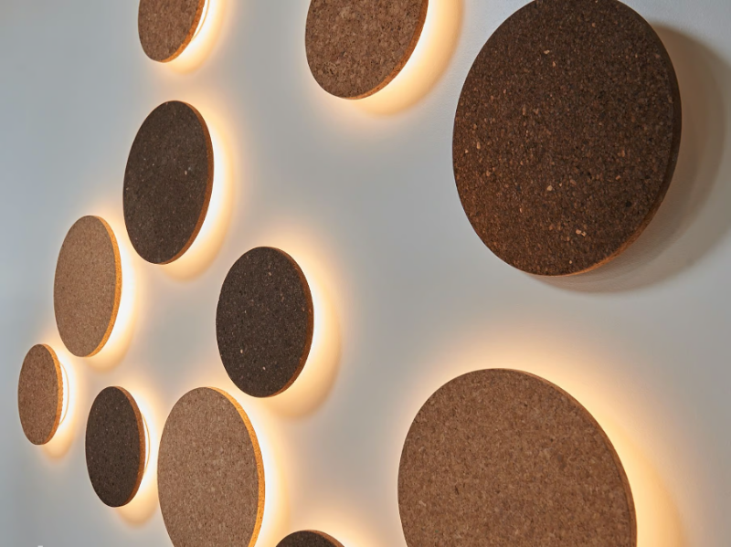 BALL TP - Cork wall lamp / ceiling lamp by Exporlux