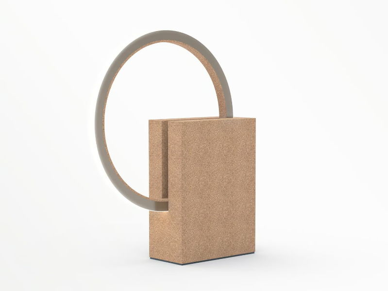 ICON SA - LED cork floor lamp by Exporlux