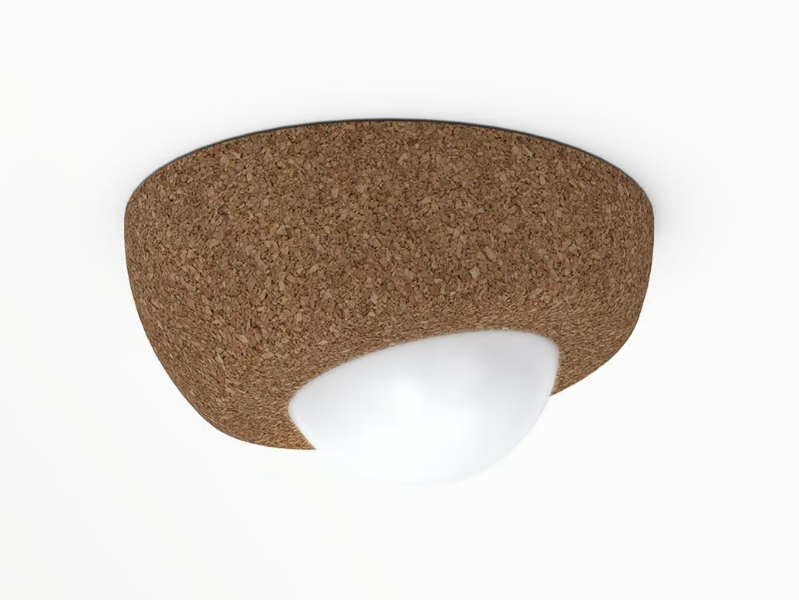 SPHERICAL LIGHT TE SM - LED semi-inset cork ceiling lamp by Exporlux