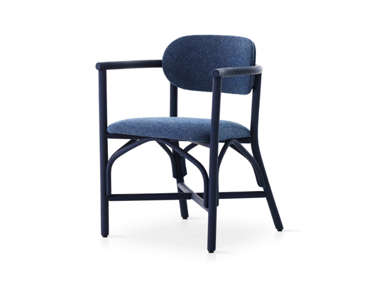 ALTET - Open back rattan adn fabric chair by EXPORMIM