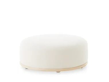 CASK - Round fabric pouf by EXPORMIM