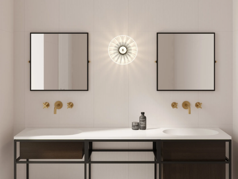 NOUVEAU - Tilting square framed mirror by Ex.t