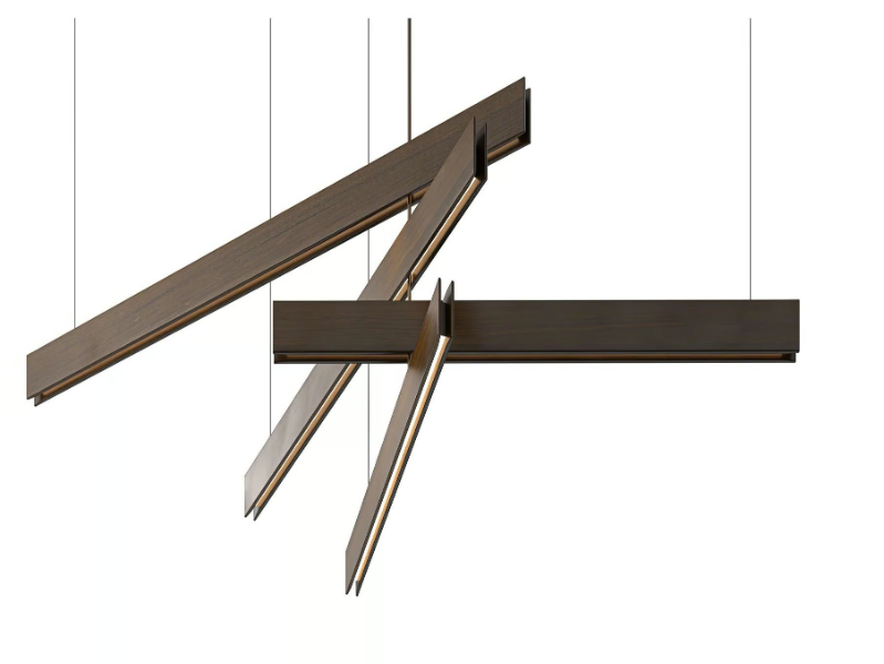 STECCA - Mahogany outdoor pendant lamp by Exteta