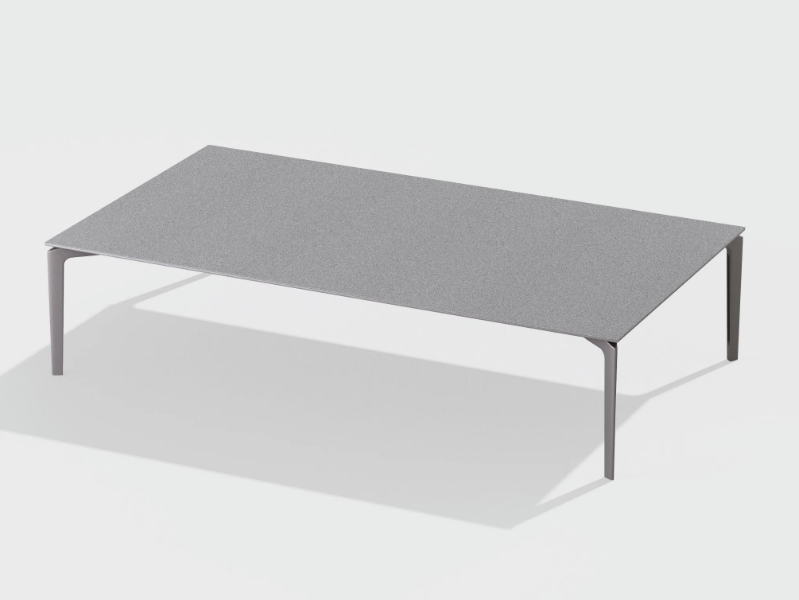ALLSIZE - Low aluminium garden side table by FAST