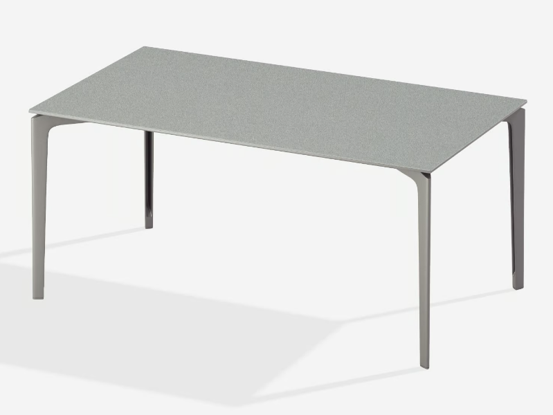ALLSIZE - Rectangular aluminium garden table by FAST