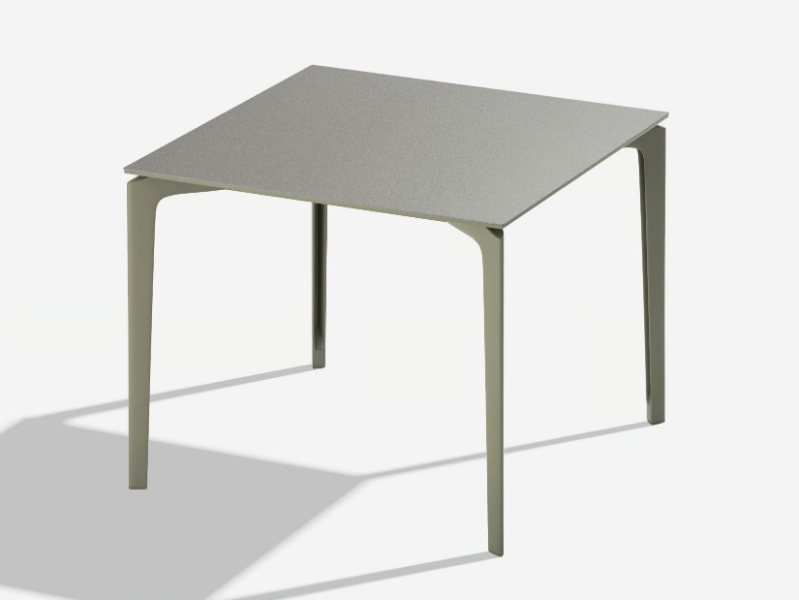 ALLSIZE - Square aluminium garden table by FAST