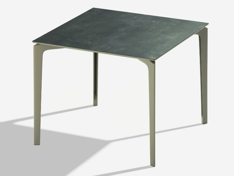 ALLSIZE - Square porcelain stoneware garden table by FAST