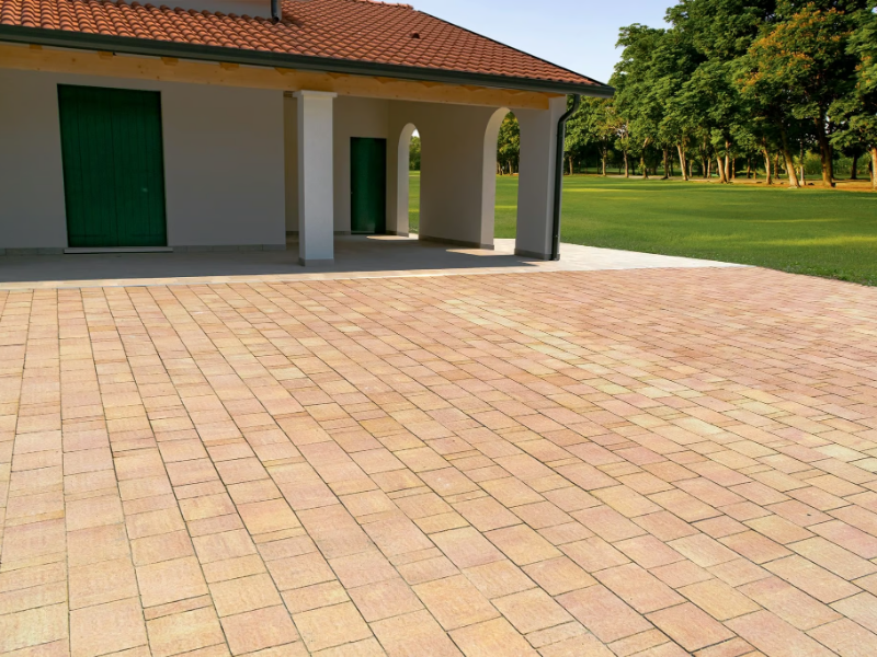 GALASSIA - Concrete outdoor floor tiles / paving block by FAVARO1