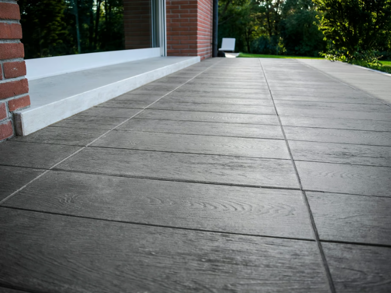 TAVOLE VENETE - Marble grit outdoor floor tiles with wood effect by FAVARO1