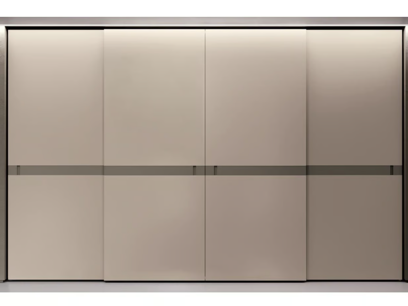 HOXTON - Melamine-faced chipboard wardrobe with sliding doors with drawers by Febal Casa