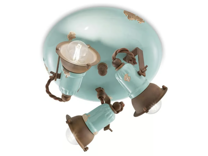 LOFT - Multiple adjustable round ceramic spotlight by FERROLUCE