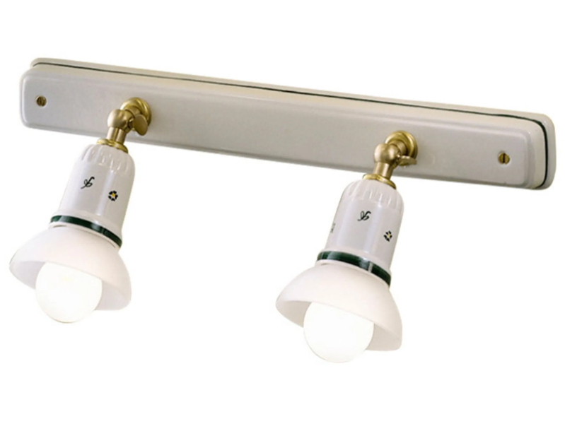 SAVONA - Wall-mounted multiple rectangular ceramic spotlight by FERROLUCE