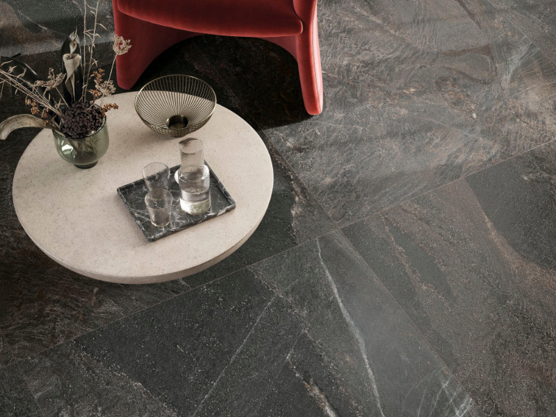 MARBLE LAB - JATOBA BROWN - Porcelain stoneware wall/floor tiles with marble effect by Fiandre Architectural Surfaces