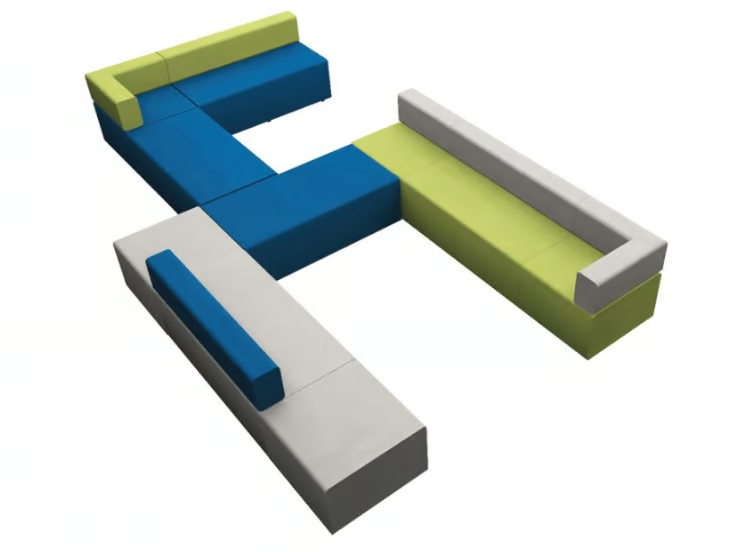 COMBO - Modular Eco-leather sofa by FIT INTERIORS