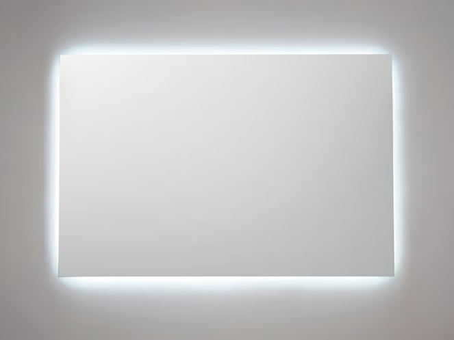 FRAME - Wall-mounted rectangular mirror with integrated lighting by FIT INTERIORS