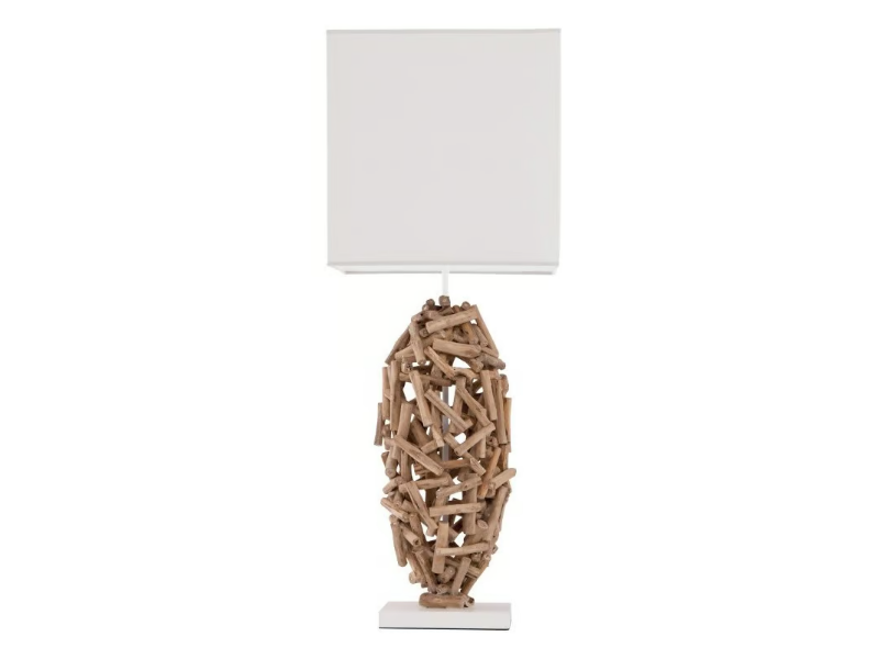 KORBA - Wooden table lamp by Flam & Luce